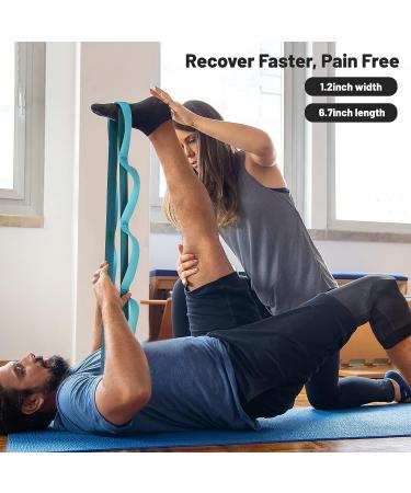 Trideer Non-Elastic Yoga Stretching Strap - 10/12 Loop Home Workout & Rehabilitation Tool - Buy Online on SooperMarket.com