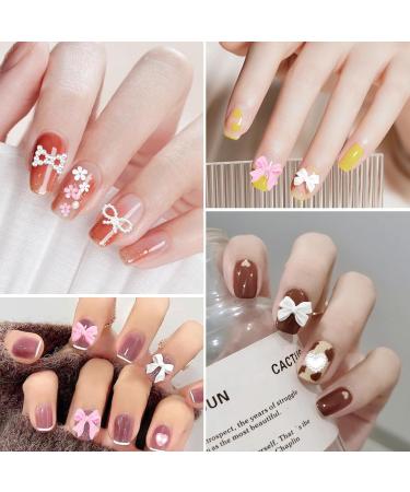 1000-Piece 3D Nail Decoration Set | 8 Color Nail Charms & Connectors | DIY Manicure & Jewelry Accessories - Buy Online on SooperMarket.com