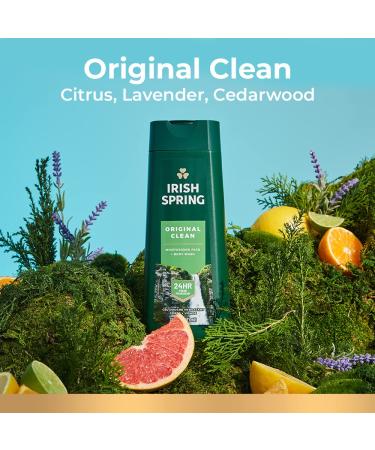 Irish Spring Original Clean Body Wash for Men - 20 Fl Oz (Pack of 2) | Fresh Scent & Long-Lasting Clean - Buy Online on SooperMarket.com