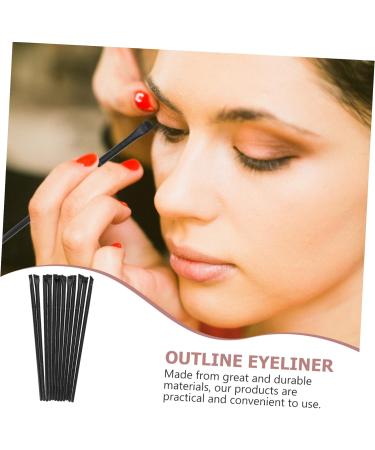 Healeved 24 Pcs Eyeliner Brush Eye Shadow Brush Eye Pencil Eyeliner Makeup Eyeshadow Brushes Black - Buy Online on SooperMarket.com