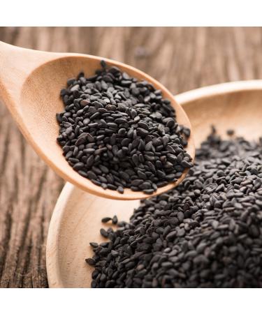 6 oz Spiced Black Sesame Seeds - Whole Raw Sesame Seeds for Toasting, Baking, Cooking, Garnishing - Buy Online on SooperMarket.com