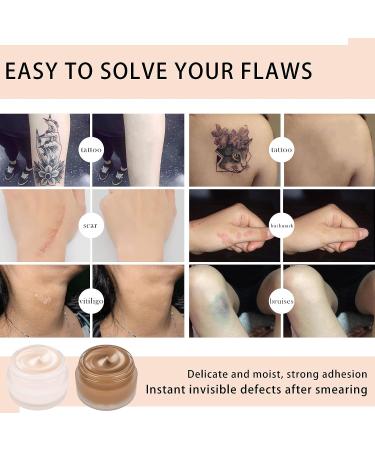 FREEORR 2 Colors Tattoo Cover Up Concealer Set | Waterproof & Long Lasting | Full Coverage Makeup for Scar, Birthmark, & Tattoo | Coloring Tools Included - Buy Online on SooperMarket.com