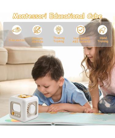 Spermuoy Busy Activity Cube - Montessori Toy for 1 Year Olds | International Shipping - Buy Online on SooperMarket.com