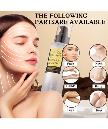 Snail Repair Essence Snail Mucin 96% Power Repairing Essence Face Moisturiser Hydrating Serum Face Serum for Women & Men Snail Secretion Filtrate Brightening Serum Lighten - Buy Online on SooperMarket.com