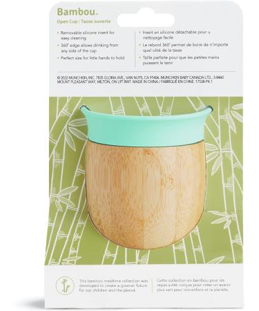 Munchkin Bamboo Open Cup 5oz - BPA Free Toddler Drinking Cup | Mint 360 Design | Weaning Cup for Babies 6 Months - Buy Online on SooperMarket.com