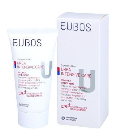 Eubos 5% Urea Hand Cream 75ml - Dermatologically Tested | Intensive Hydration for Dry Skin | Special Care Cream - Buy Online on SooperMarket.com