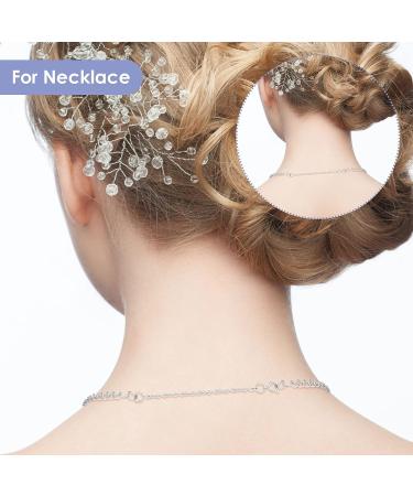 Gold & Silver Necklace Extenders - 6 Pcs Stainless Steel Chain Extensions for Jewelry Making - Buy Online on SooperMarket.com