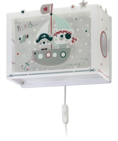 Dalber children's wall lamp children's lamp wall light children's room pirates The Pirates animals colorful 74558 E27