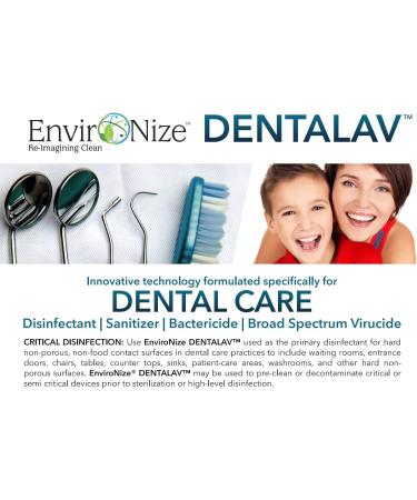 DENTALAV Hospital Grade Dental Cleaner & Disinfectant - Made of Hypochlorous Acid - Deodorizer for Use on All Clinical Surfaces - Multipurpose Surface Cleaner for Floor Furniture & Bathroom - 3785ml - Buy Online on SooperMarket.com