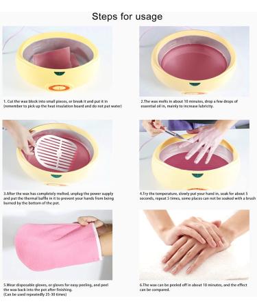 Peach Lemon Scented Paraffin Wax Refills - 453g for Beauty Hand Feet SPA - Moisturizing and Safe Skin Treatment - Buy Online on SooperMarket.com