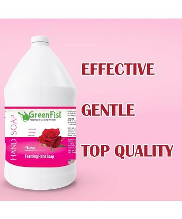 GreenFist Rose Scent Foaming Hand Soap Refill Jug - 128oz - Made in USA - Buy Online on SooperMarket.com