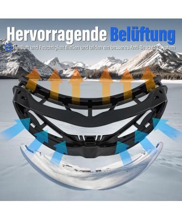 Buy KTEBO Ski Goggles for Men & Women | UV Protection Anti-Fog Mirrored | Perfect for Glasses Wearers - Silver Color - Buy Online on SooperMarket.com