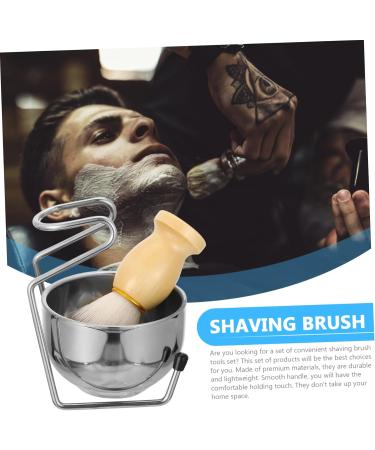 Beavorty 3 Sets Shaving Brush Set - Wooden Cleaning Utensils Metal Assorted Colors 3pcs (11.2x8.1cm) - International Shipping Available - Buy Online on SooperMarket.com