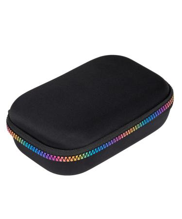 ZIPIT Black & Rainbow Pencil Box | Pencil Case for Girls | Organizer Pencil Bag | Large Capcity Pencil Pouch