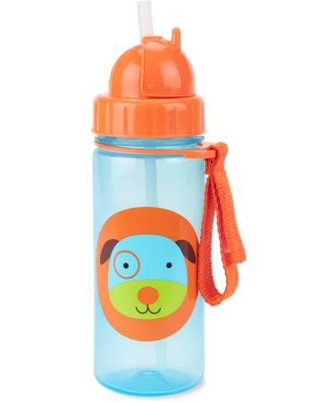 Skip Hop Toddler Sippy Cup with Straw  Zoo Straw Bottle 13 oz  Dog