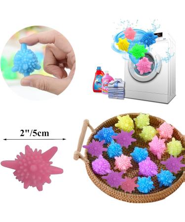 16 Pcs Tumble Dryer Balls Reusable Laundry Balls for Washing Machine Eco-Friendly Detangle Balls for Washing Machines Anti Static Washing Machine Balls Reduce Static Cling & Wrinkles(Color Random) - Buy Online on SooperMarket.com