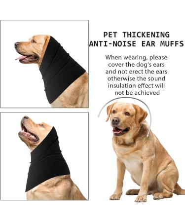 Amaxiu Dog Snood for Dog Neck and Ears Warmer Dog Ear Muffs Dog Neck and Ear Warmer Hood Pet Dog Snood Dogs Quiet Ear Covers Hood for Anxiety Relief Noise Protection Bathing Grooming(L Black) L Black - Buy Online on SooperMarket.com