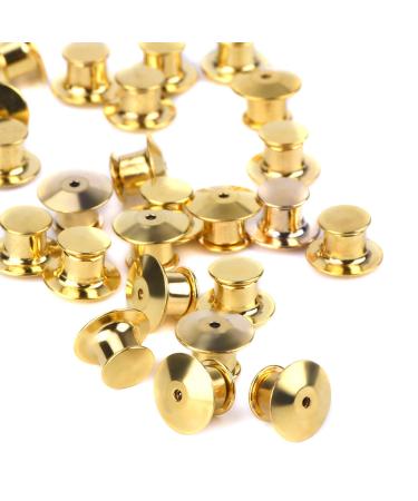 eBoot 30 Pieces Golden Locking Pin Keepers Backs  No Tool Required
