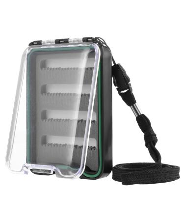 Amaxiu fly box waterproof ABS plastic fly boxes for flying fishing transparent fly fishing accessories fly fishing tools