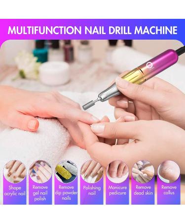 OHZOIRIC Electric Nail Drill 45000RPM - Professional Portable Nail File Kit for Manicure, Pedicure, Acrylic & Gel Nails - High-Speed Nail Drill for Home & Salon Use - Buy Online on SooperMarket.com