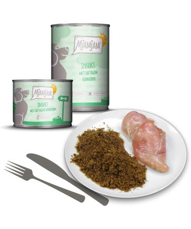 Mjamjam Premium Wet Dog Food - Grain-Free Insect & Juicy Chicken 6-Pack (6 x 400g) - Natural Insect Protein - Buy Online on SooperMarket.com