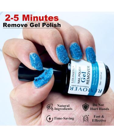 LOUINSTIC Gel Nail Polish Remover - Fast 2-5 Minute Gel Polish Removal (2pcs) | Nail Polish Remover Tool Included - Buy Online on SooperMarket.com