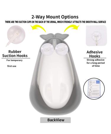 Potty Training Urinal for Boys - Cute Whale Training Urinal/Potty Urinal Pee Trainer Urine(Grey Whale) - Buy Online on SooperMarket.com