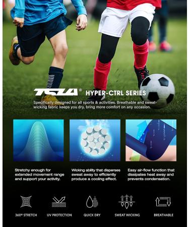 TSLA Boys Youth UPF 50+ Compression Pants 2-Pack, White/Blue, Size 6 - Buy Online on SooperMarket.com