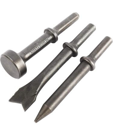 KUNTEC 9Pcs Pneumatic Chisel Tool Air Hammer Punch Chipping Bits Set 0.39 Inches Round Style Shank - Buy Online on SooperMarket.com