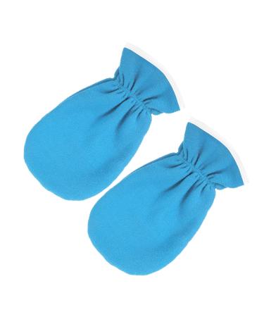 Gogogmee 1 Pair Exfoliating Sleep Gloves for Dry Hands Exfoliating Mitts Hand Spa Gloves Psoriasis Gloves Hand Care Gloves Gel Spa Gloves Black Gloves Beauty Care Gloves Polyester