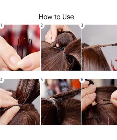 26" Long Straight Wrap around Ponytail Extensions Synthetic Clip in Ponytail Hair Extensions Hairpiece - Natural Black - Buy Online on SooperMarket.com