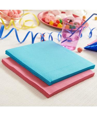 Le Nappage Turquoise 50 Cotton Napkins - 2-Ply FSC Certified 33x33 cm - Premium Disposable Tableware for Events - Buy Online on SooperMarket.com