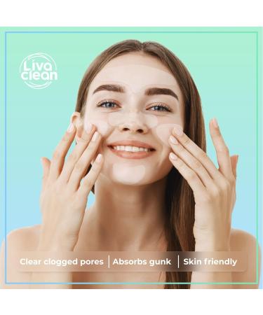 LivaClean Hydrocolloid Face Mask - 15 CT Pore & Chin Zit Patches | Large Hydrocolloid Pimple Patch Strips for Acne Care - Buy Online on SooperMarket.com