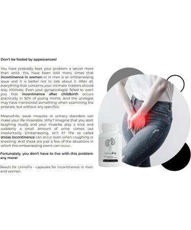 Urinofix (240 Capsules) - Effective Solution for Urinary Incontinence | Healthy Urinary Tract Support - Buy Online on SooperMarket.com