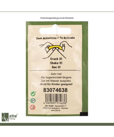 Zite Fishing Glow Sticks - 50 PCS Bright Bite Indicator Light Sticks | Long Burning Time | Standard Size 4.5x37mm in Yellow & Green for International Shipping - Buy Online on SooperMarket.com
