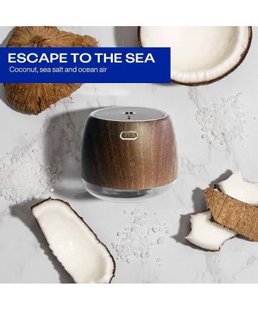 SnappyScreen SNAP Wellness Touchless Hand Sanitizer Device (Woodgrain) + Escape to the Sea Cartridge - Coconut & Sea Salt - Buy Online on SooperMarket.com