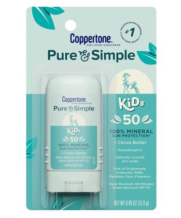 Coppertone Kids Sunscreen Stick Broad Spectrum SPF 50.46 Ounces Each (2)