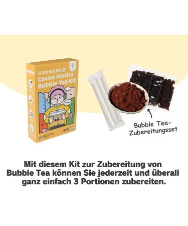 Tokimeki Cocoa Mocha Bubble Tea Kit 255g - Easy Home Preparation Enjoy Hot or Cold Perfect for Relaxation & Parties - Buy Online on SooperMarket.com