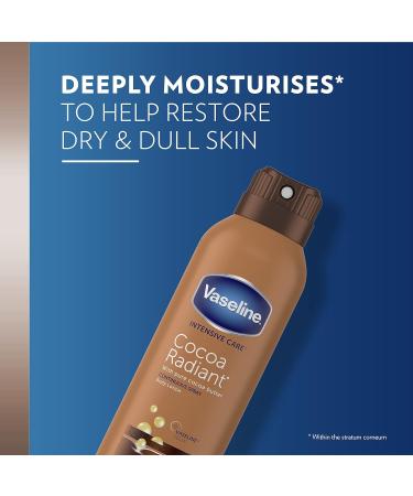 Vaseline Intensive Care Cocoa Radiant Spray Moisturiser with Vaseline jelly for very dry skin 190 ml (Pack of 4) - Buy Online on SooperMarket.com
