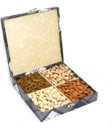 Jaiccha Ghasitaram Christmas Gifts Cross Check Wooden Dryfruits Box Cross Check Wooden Dryfruits Box Cap - Buy Online on SooperMarket.com