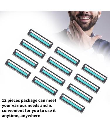 Mens Refills Professional Barber Beard Manual Razor - 12PC Fixed Head Clean & Comfortable Shaving - Buy Online on SooperMarket.com