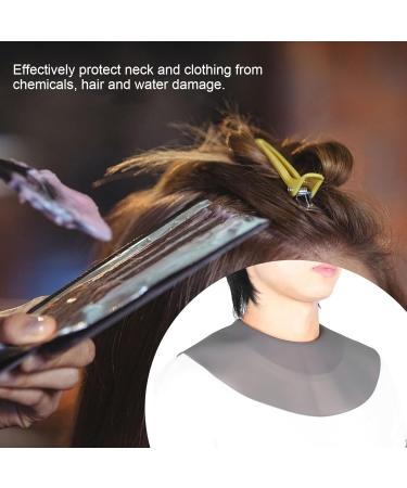 LIZEALUCKY Cutting Collar Silicone Waterproof Neck Wrap Guard for Haircut Professional Hairdressing Tool Hair Cutting Dyeing Pad Guide for Salon Stylist Home Use (Gray) - Buy Online on SooperMarket.com