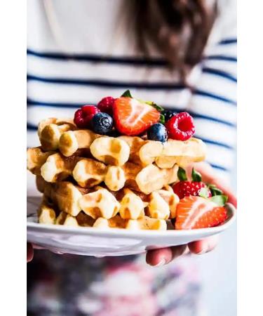 Vegan Belgian Waffle 20x90g ready to add your choice of topping. Ready to eat. Resturant Quality - Buy Online on SooperMarket.com