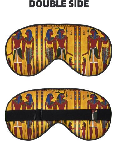 Ancient Egypt Tribe Series Print Double-Sided Eye Mask Soft and Light Blocking for Enhancing Sleep Quality - Buy Online on SooperMarket.com