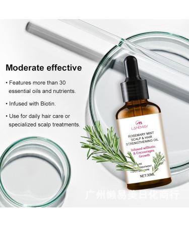 Pure Rosemary Oil for Hair Growth - 30ml Essential Oil Against Hair Loss | Premium Quality Bio-Rosmarin Oil - Buy Online on SooperMarket.com