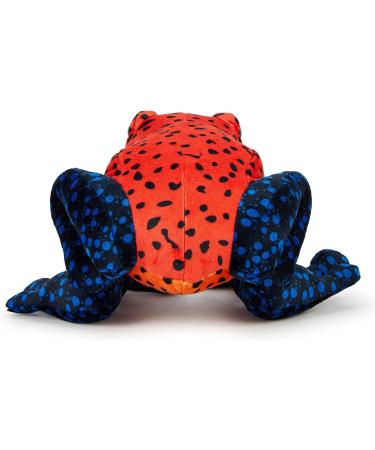 Zappi Co Plush Children's Stuffed Dart Frog (Red/Black) Toy - Safari Animals Collection - 21cm - Perfect for Kids - Buy Online on SooperMarket.com