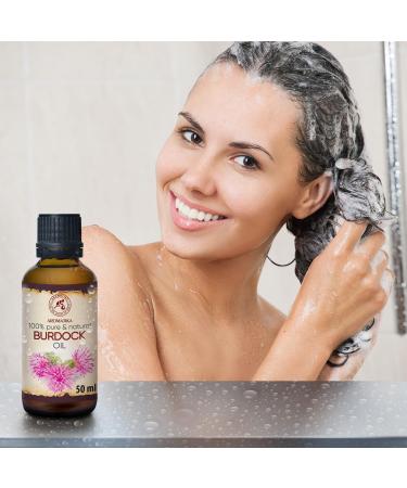 Valler Root Oil 50ml - Pure Arctium Lappa Burdock Oil for Hair & Skin Care | Best Natural Spa Oil in Glass Bottle - Buy Online on SooperMarket.com