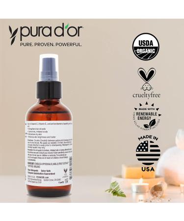 PURA D'OR Organic Borage Seed Oil 4oz - 100% Pure USDA Certified Cold Pressed Natural Moisturizer for DIY Skin Care - Men & Women - Hexane-Free Base Carrier Oil - Buy Online on SooperMarket.com