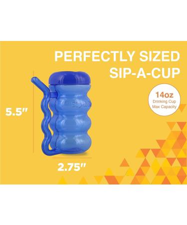 Arrow Home Products Sip A Mug  14oz  6pk - Easy to Grip Plastic Kid's Cup Where the Handle is the Straw - BPA-free with Screw-On Caps Great for Everyday Use  Made in the USA - Assorted Colors - Buy Online on SooperMarket.com