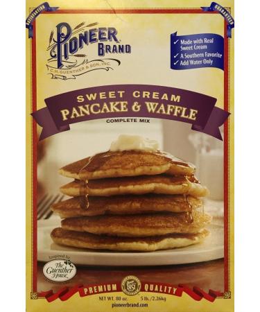 Pioneer Brand Sweet Cream Pancake and Waffle Complete Mix ~ 80 oz